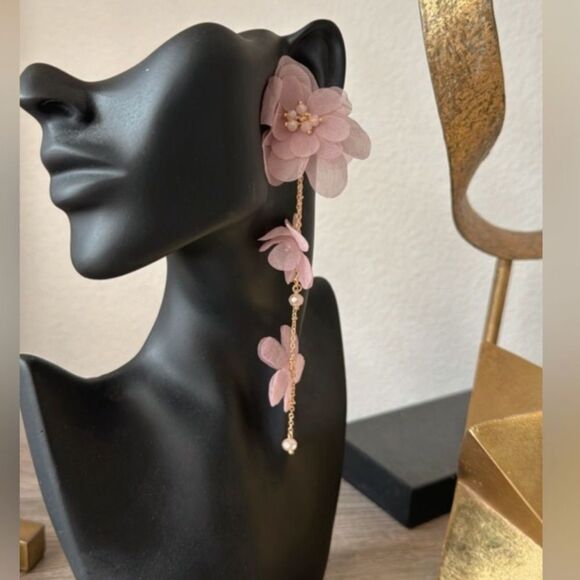 Anthropologie Jewelry - Bohemian pink earrings M35
